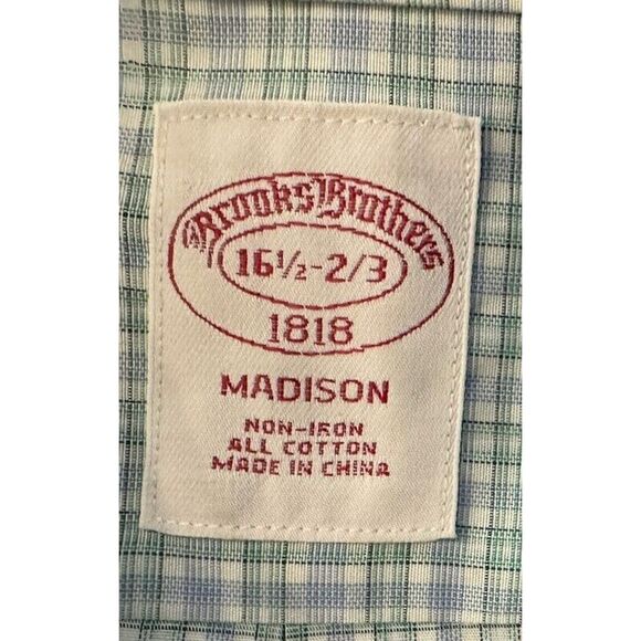 Brooks Brothers Mens Madison Long Sleeve Button Down Shirt Size 16.5 - 2/3 - Picture 4 of 5